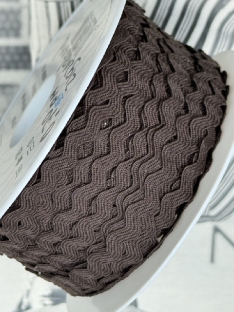 ZIG ZAG | Bruin | 0,5 cm - 5 mm breed - zigzag band - puur chocolade bruin