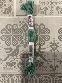 2320 MINT GROEN katoen DMC borduurgaren Retors A Broder no 4 - 10 meter