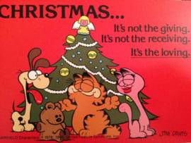 Kerstkaarten | Dieren | Garfield Christmas - 1978