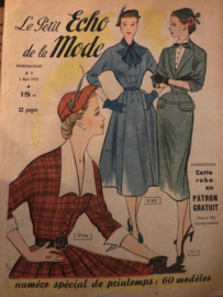 Tijdschriften | Le Petit Echo de la Mode Hebdomaire | no. 09 - 2 Mars 1952  | LENTE