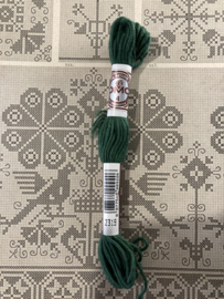 2319 GROEN midden katoen DMC borduurgaren Retors A Broder no 4 - 10 meter