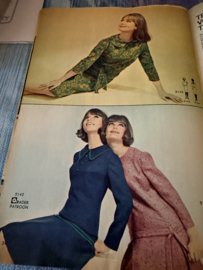 Madeleine: mode en patronenblad van Margriet | 1965, nr. 09 september - 80 knippatronen gratis raderblad