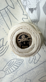 DMC | Ecru naturel  - art. 116  Perlé getwijnd garen no. 8  - 10 gram  - 87 mtr
