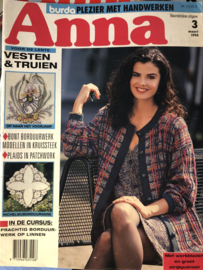 VERKOCHT | Tijdschriften | Handwerken | Anna - Burda: plezier met handwerken  | 1994 nr. 03 maart VESTEN & TRUIEN