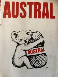 Austral wol- en katoenlabels & advertenties