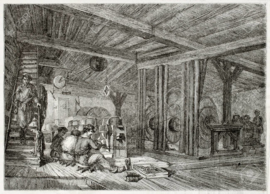 1850 | Old Darstellung Schärfen Werkstatt in antiken Nadel Fabrik. Von unbekannten Autors, auf Magasin Pittoresque, Paris, 1850 veröffentlicht