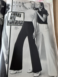 1973 | Marion naaipatronen maandblad | nr. 299 mei 1973 - lieve jurkjes thema en zwart-wit (Cathy Bella advertentie)