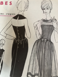 1961 | Modes et travaux - N° 722 - 43e Année FéVRIER 1961 - met Nederlands werkblad en blad met borduurpatronen