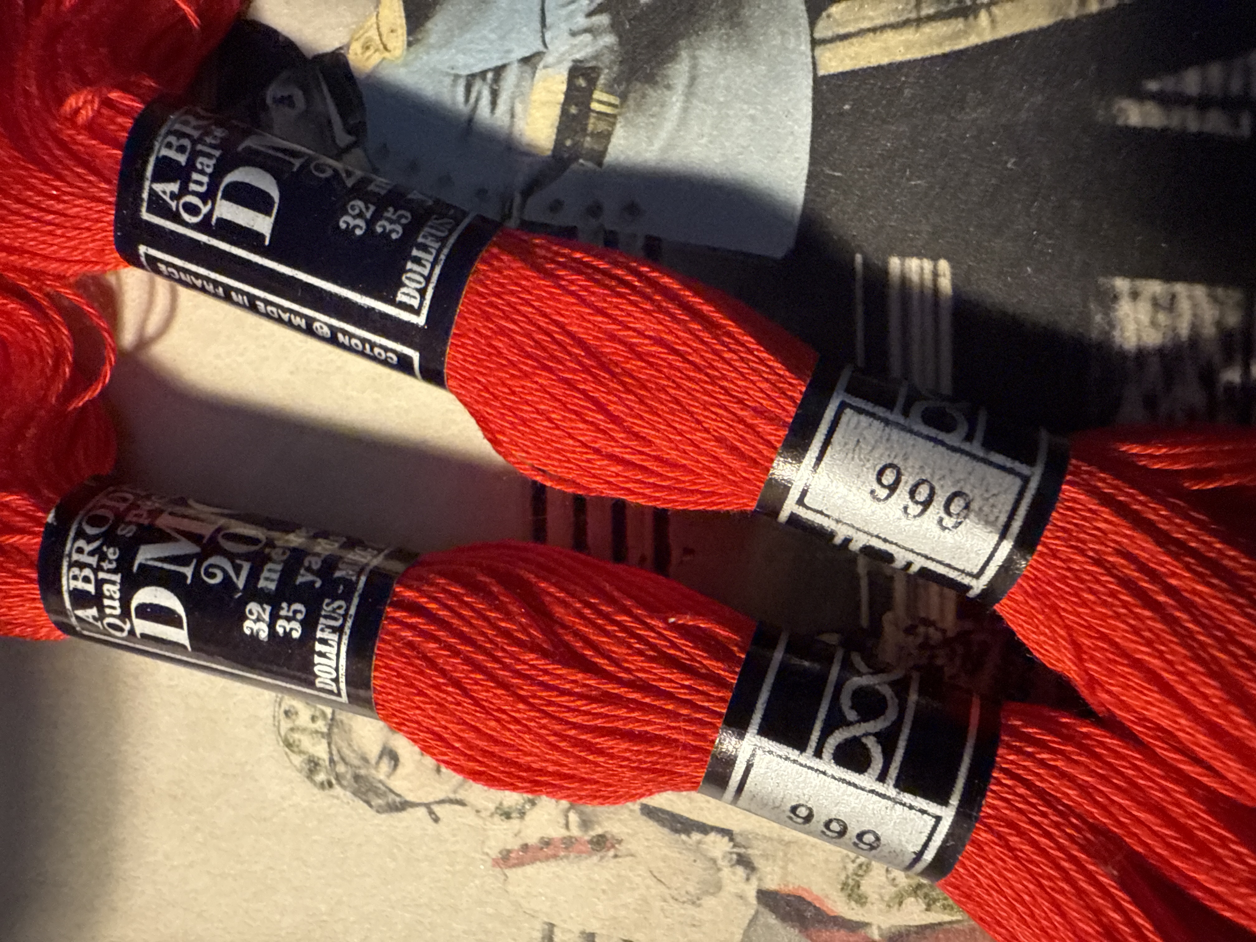 DMC Coton a broder special - art. 107 - dikte 20 | Rood | kleurnr. 666 - 32 meter