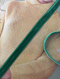Sierband | Groen | Fluweelband | Grasgroen  'Gras velvet' (1 cm) - stukje van 2 meter