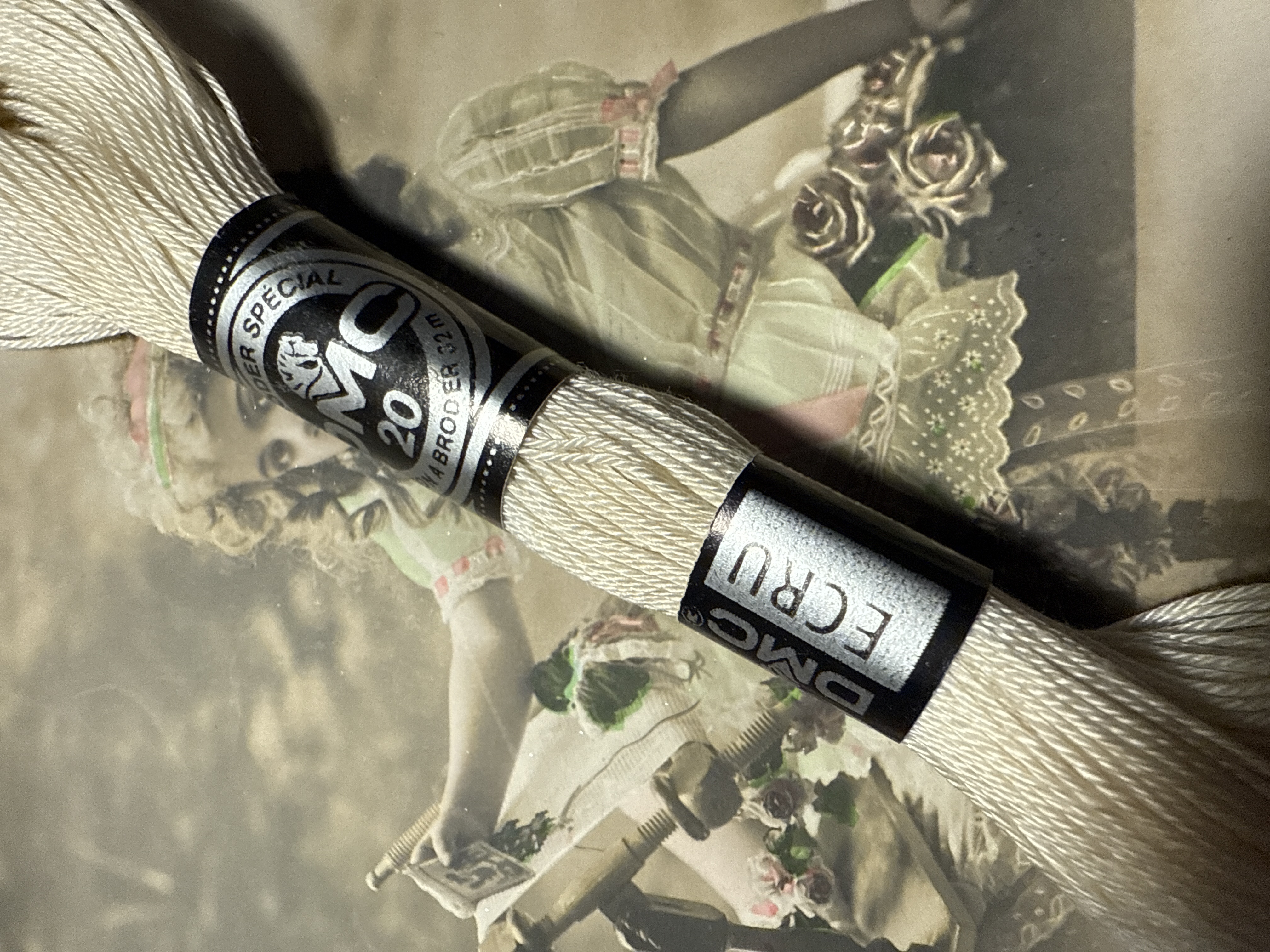 DMC Coton a broder special - art. 107 - dikte 20 | Ecru | kleurnr. ECRU - 32 meter