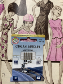 Naaimachinenaalden | UNIVERSEEL size  110/18 | Pakje met 5 stuks Organ Needles Universal naalden