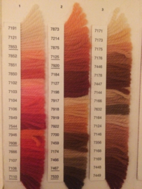 Vintage color chart for Colbert Wool for tapestry DMC Colbert | 70s | Collectable yarn