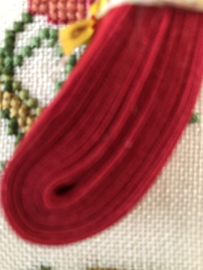 Band | Rood | Biaisband | Rood (tomaat)  | 1 cm | 100% katoen | merkloos - kleurecht : patents pending