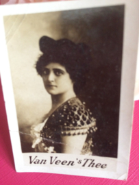 Verzamelplaatje | reclamekaartje | Van Veen's thee  Photocard  | ca. 1900