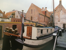 Nederland | Groningen | Ansichtkaart van de Tjalk Alida - Noordelijk scheepsvaartmuseum Groningen