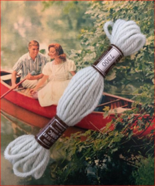 * 7300 Borduurwol BLAUW licht/grijsachtig  | Bruin label - Colbert DMC Tapestry wool