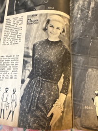 Madeleine: mode en patronenblad van Margriet | 1964, nr. 01 januari - gratis raderblad - 89 knippatronen: heren jasblazer - wollen jurk -  schorten - blouse - kinderjas