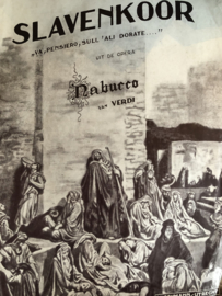 1930 | Muziek | Bladmuziek | Slavenkoor Nabucco van verdi |  Buschmann Utrecht