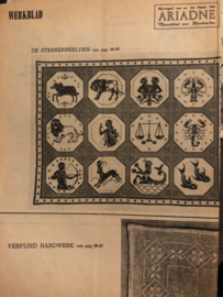 VERKOCHT | Ariadne: maandblad voor handwerken | 1966 nr. 231 maart - ALLEEN WERKBLAD -  Sterrenbeelden