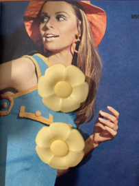 Ø 35 mm | Knopen | Geel-vanille | Margriet bloemknoop '70s