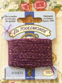  Maison Sajou | Tonkin embroidery thread darning yarn | Purple & Gold € 2,50