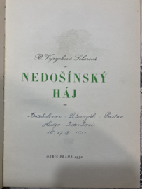 1950 | Boeken | Tsjechië | Nedošínský háj kniha od: Božena Vejrychová-Solarová