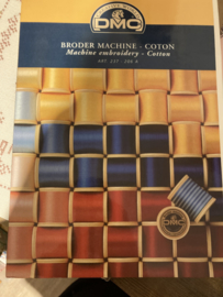 VERKOCHT | DMC | Borduurgaren kleurenkaart BORDER MACHINE - COTON art. 237 - 206A (2004)