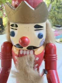 VERKOCHT | Kerstdecoraties | Vintage houten notenkraker koning 25 cm – Silvestri