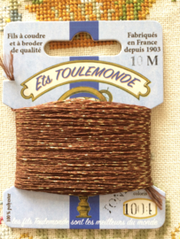 Maison Sajou | Tonkin embroidery thread darning yarn | Brown & Gold