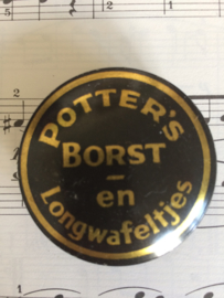 VERKOCHT | Verzamelblikje | Potter's borst - en Longwafeltjes | jaren '30
