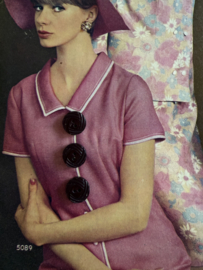 Ø 10 mm | Knopen | Paars |  Aubergine blouse knoopjes met patroon