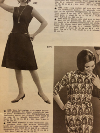1965 | Marion naaipatronen maandblad | nr. 206 augustus 1965 - met radarblad - heren ochtendjas, pyjama's, jurkjes en regenkleding kind