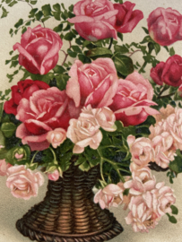 19xx | Briefkaarten | Rozen | Felicitatie kaart met rozen
