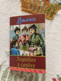 VERKOCHT | Maison Sajou | 20 sewing needles - sizes 3, 5, 7 & 9 - Sewing Club booklet