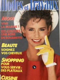 1984 | Modes Traveau Magazine - N° 1001 - AVRIL - Marine look, haken & breien (extra dik nummer)