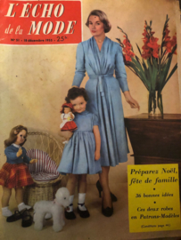 1955 | L'echo de la Mode no. 51 - 18 December 1955 Nöel