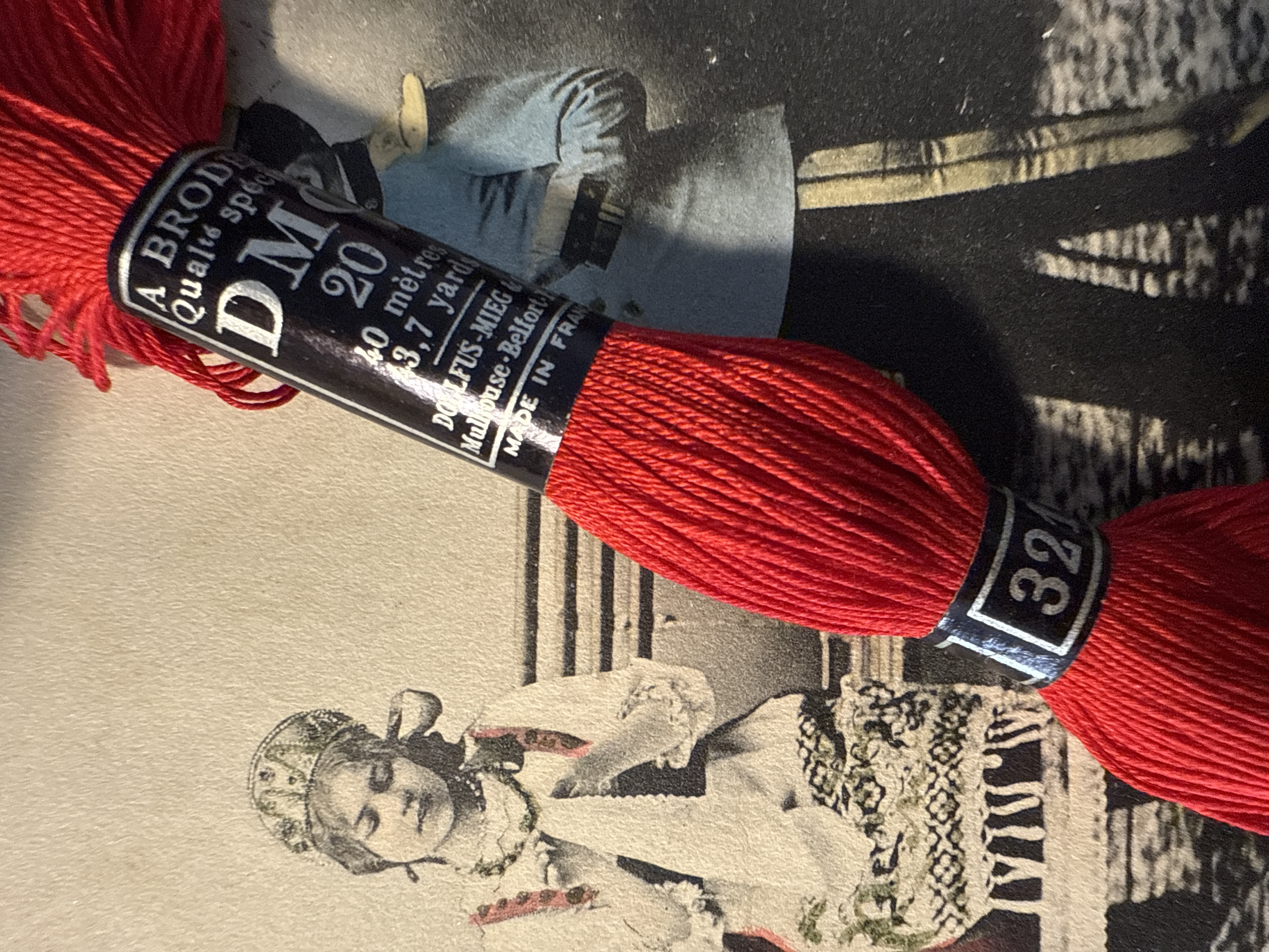 DMC Coton a broder special - art. 107 - dikte 20 | Rood | kleurnr. 321 - 40 meter