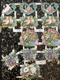Poezieplaatsjes | Marjolein Bastin | Plaatjes met vogels, poezen, konijntjes en rozen