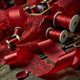 ROOD | Sierband, galon textielband