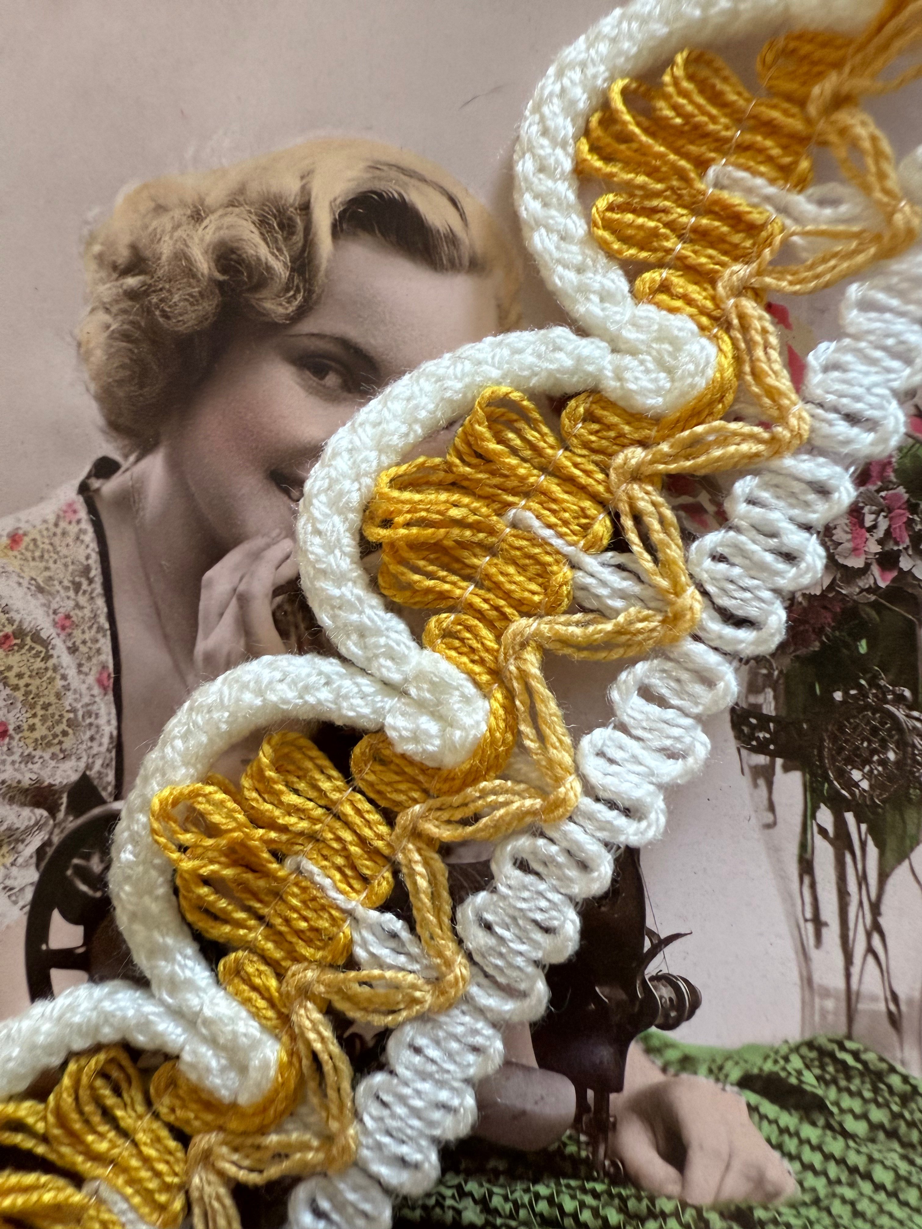 GEEL | Sierband, galon textielband