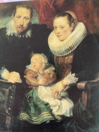 Anthony van Dyck: Portret van een familie Hermitage Leningrad - kanten kragen
