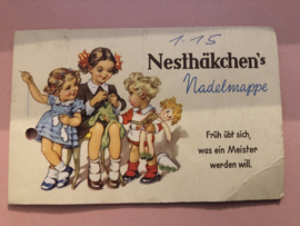 VERKOCHT | Nesthäcken's | vintage naaldenboekje | Needlebook | Nadelmappe | 1950