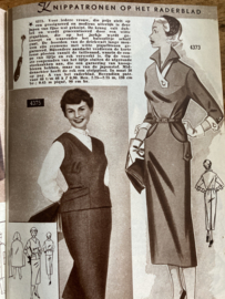 1954 | Marion naaipatronen maandblad | nr. 74 - september 1954 - met radarblad (blouses en jurkjes)