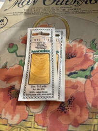 0114 L 12: Custard Geel Silk Madeira Art. 018 100% pure zijde - 5 meter - 4 draads