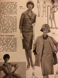 1963 | Marion naaipatronen maandblad | nr. 177, april 1963 - met radarblad - badpakken - vintage jurken - mantelpakjes