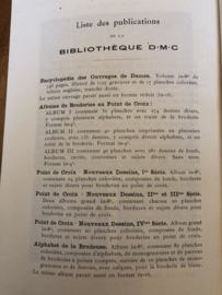 VERKOCHT | Boeken | Borduren | Bibliothèque DMC | Le Filet brodé  - doorstopwerk - 1908 (ZELDZAAM)