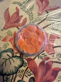 VERKOCHT | Roze | Pailletten | Roze | 5 mm - doosje met lovertjes - sequins ca. 7 gram