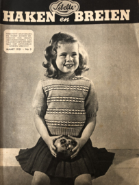 VERKOCHT | Tijdschriften | Haken en Breien | 1951 - Libelle's HAKEN en BREIEN - maart 1951 no 3