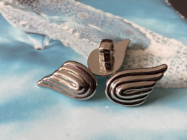 Ø 20 mm | Knopen | Zilver | ' Engelenvleugeltjes' vintage knopen: ELGA Buttons Best